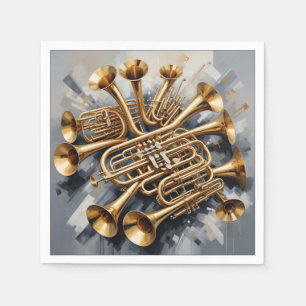 Musikinstrumente Serviette