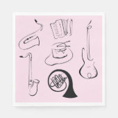 Musikinstrumente Serviette (Vorderseite)