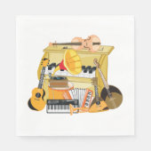 Musikinstrumente Serviette (Vorderseite)