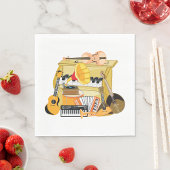 Musikinstrumente Serviette