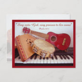 Musikinstrumente ~ Sing Loise! Postkarte (Vorne/Hinten)