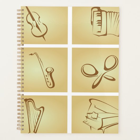 Musikinstrumente Skizze Planer (Vorderseite)