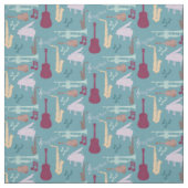 Musikinstrumente Stoff (Muster)