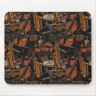 Musikinstrumente überall mousepad