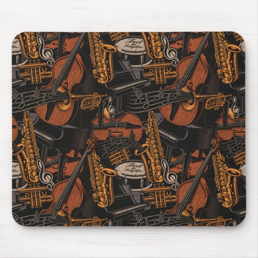 Musikinstrumente überall mousepad (Vorne)
