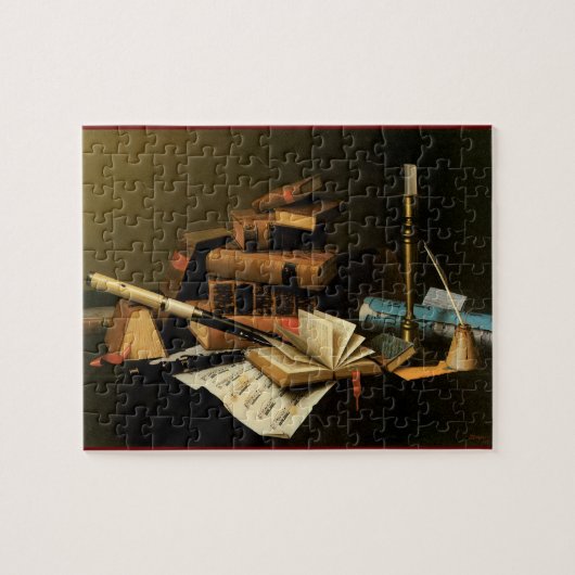 Musikinstrumente und Bücher Puzzle (Horizontal)