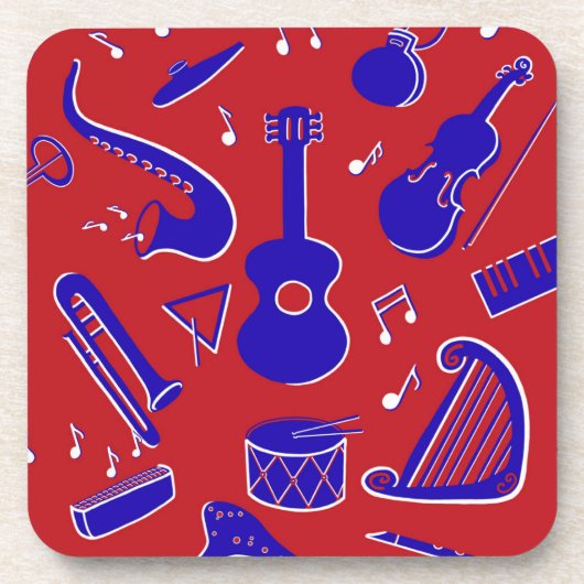 Musikinstrumente Untersetzer (Vorderseite)