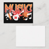 Musikinstrumente Visitenkarte (Vorne/Hinten)