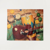 Musikinstrumente Wandteppich (Vorderseite (Horizontal))