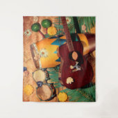 Musikinstrumente Wandteppich (Vorderseite)