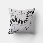 Musikinstrumente werfen Kissen (Rückseite)