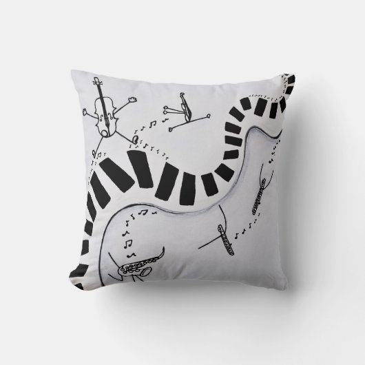 Musikinstrumente werfen Kissen (Vorderseite)