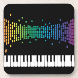 Musikinstrumentenliebhaber am Klavier Getränkeuntersetzer