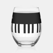 Musikinstrumentenmusik mit eigenem Klavier Weinglas Ohne Stiel (Links)