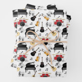 Musikinstrumentenmuster Geschenkpapier Set (Beispiel)