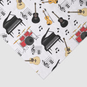 Musikinstrumentenmuster Seidenpapier (Detail)