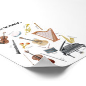 Musikinstrumentenposter Poster (Ecke)