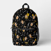 Musikinstrumentenrock Bedruckter Rucksack (Vorderseite)