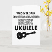 Musikinstrumententwürfe des Ukulele Karte (Gelbe Blume)