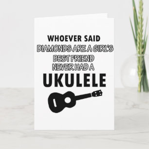 Musikinstrumententwürfe des Ukulele Karte