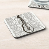 Musikinstrumentenwörterbuch Untersetzer (Linke Seite)