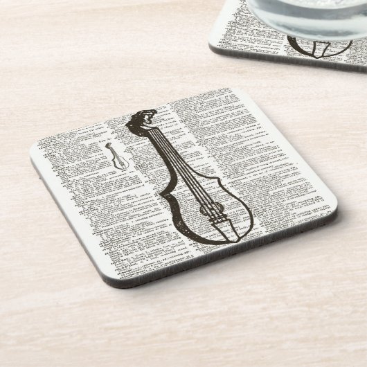 Musikinstrumentenwörterbuch Untersetzer (Linke Seite)