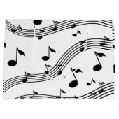 Musikinstrumentklänge gemustert große geschenktüte (Vorderseite)