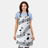 Musikinstrumentklänge gemustert schürze (Getragen)