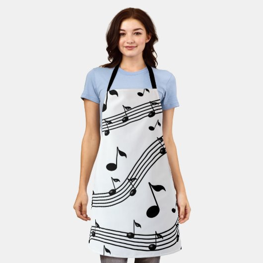 Musikinstrumentklänge gemustert schürze (Getragen)