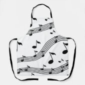 Musikinstrumentklänge gemustert schürze (Vorderseite)