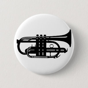 Musikinstrumentkornett - Musiker Button