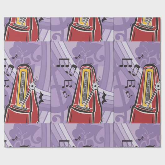 Musikjukebox-Wrapping Paper Geschenkpapier (Flach)