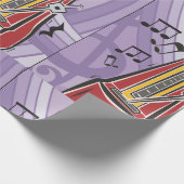 Musikjukebox-Wrapping Paper Geschenkpapier (Ecke)