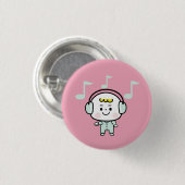 Musikjunge Button (Vorne & Hinten)