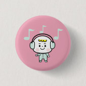 Musikjunge Button (Vorderseite)