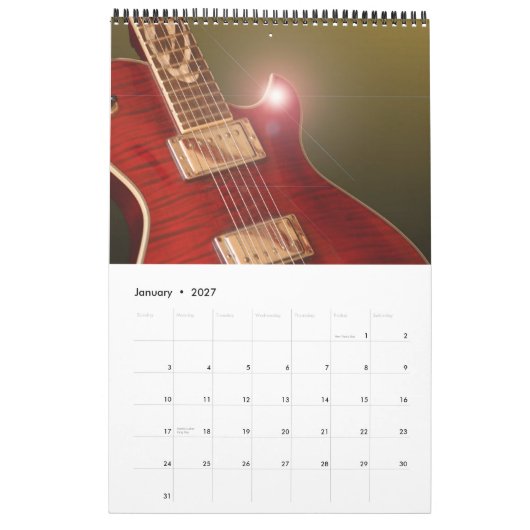 Musikkalender 2013 kalender (Jan 2027)