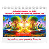Musikkalender 2025 für das Jahr der Schlange Kalender (Titelbild)