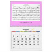 Musikkalender 2025 für das Jahr der Schlange Kalender (Jan 2027)