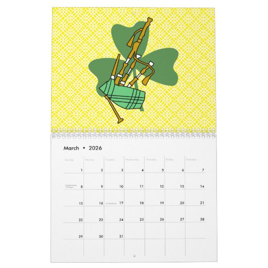 Musikkalender Kalender (Mär 2026)