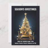 Musikkapellen Weihnachtsfeiertag Feiertagskarte (Vorderseite)