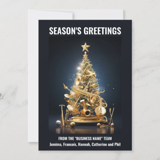 Musikkapellen Weihnachtsfeiertag Feiertagskarte (Vorderseite)