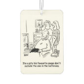 Musikkapseln im Fernsehen. Kommentare zur Ehefrau. Autolufterfrischer (Rückseite)