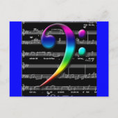 Musikkarten und Sticker Postkarte (Vorderseite)