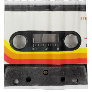 Musikkassette Duschvorhang