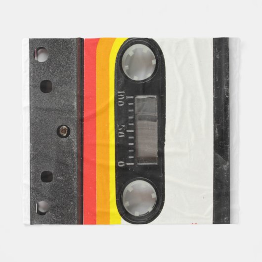 Musikkassette Fleecedecke (Vorderseite (Horizontal))