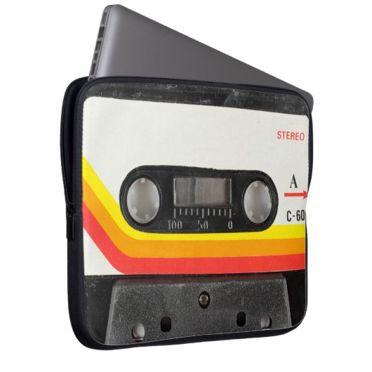 Musikkassette Laptopschutzhülle (Vorne Rechts)