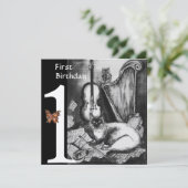 MUSIKKATALISIERUNG - Schwarzes Silber der ersten G Einladung (Stehend Vorderseite)