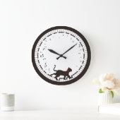 Musikkatze Große Wanduhr (Zuhause)