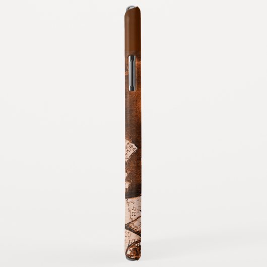 MUSIKKATZE MIT EIGENSCHAFT IN BROWN SEPIA GEM Case-Mate iPhone HÜLLE (Hinten/Rechts)