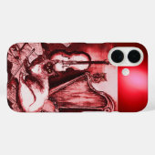 MUSIKKATZE MIT EIGENSCHAFT IN ROTEM RUBY Case-Mate iPhone HÜLLE (Rückseite (Horizontal))